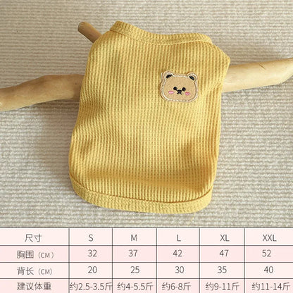 Summer Cool Dog Clothes New Dogs Pet Vest For Puppy Breathable Vest T-shirt Costume Bulldog Dog T-shirt Outdoor Pets Clothing