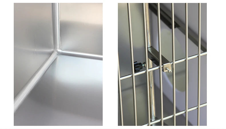 Hot Selling 304 Stainless steel high end cat cage with independent cat toilet