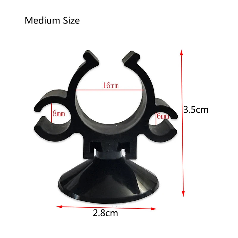 5Pcs Aquarium Suction Cup Clip Fish Tank AirLine Tube Oxygen Hose Pump Power Cord Buckle Wire Finisher Suction Cups  6/16/20mm