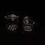 Acrylic Aquarium Feeder Hanging Fish Tank Mini Crystal Pot Polka Water Potted Planting Cylinder Cup Aquarium Decor Accessories