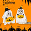 Halloween Costume for Dogs Witch Hat Pumpkin White Ghost Costume Fancy Dress for Dogs Cats Pet Outfits for Halloween Cosplay