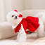 Christmas Costume Dress and Shirt Set for Pet Dog Luxury Dog Clothes Chihuahua Clothing Puppy Skirt Pet Apparel Dog Bow Dress