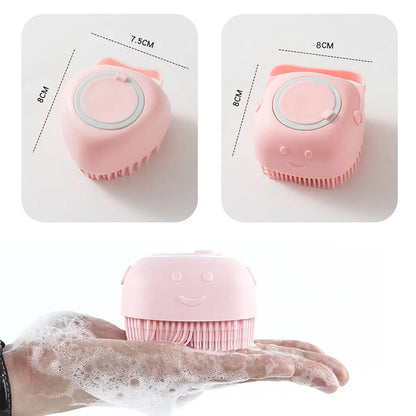 Pet Bath Brush Comfortable Super Soft Silicone Shampoo Massager Brush Comb for Dogs Cats Bathroom Dog Bath Brush Massage Gloves