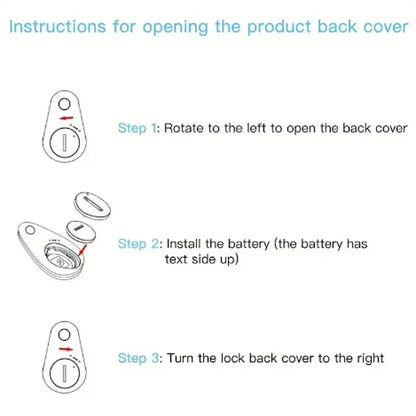 Mini GPS Tracker Bluetooth Outdoor Anti-lost Device Pet Wallet Tracking Two-Way Positioning LOS/Android Smart Locator Accessorie