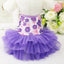 10PCS Pets Accessaries Dogs Cats Princess Flower Lace Dress For Pet Wedding Party Spring Summer small Teddy girl ropa para perro