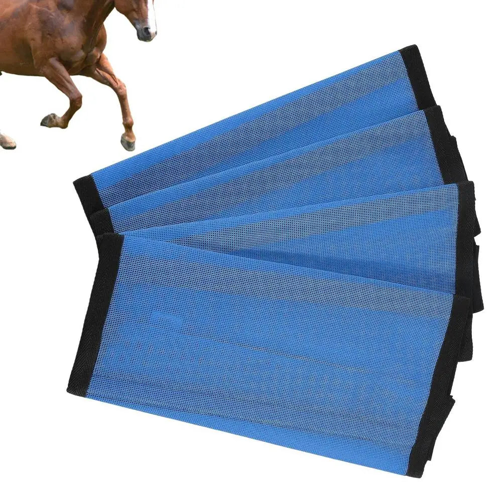 Fly Boots For Horses 4 PCS Fly Boots Reusable For Horses Fly Boots Durable Fly Boots Horses Minimizes Leg Fatigue Reduces Relife