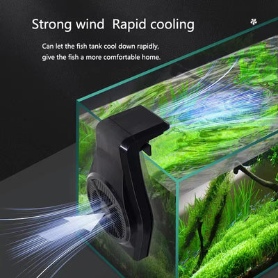 1Pcs Aquarium Fish Tank Cooling Fan System Chiller Control Reduce Water Temperature Fan Set Cooler Aquarium cooling fans