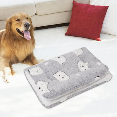 Pet Blanket Flannel Throw Flannel Throw Blanket For Dog Sleep Soft Warm Cushion Mat Washable Puppy Pads Sleep Blanket For Small