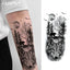 Waterproof Temporary Tattoo Sticker Realistic Animal Forest Wolf Bear Bird Moon Body Art Arm Fake Tattoos Sleeve Women Men Leg