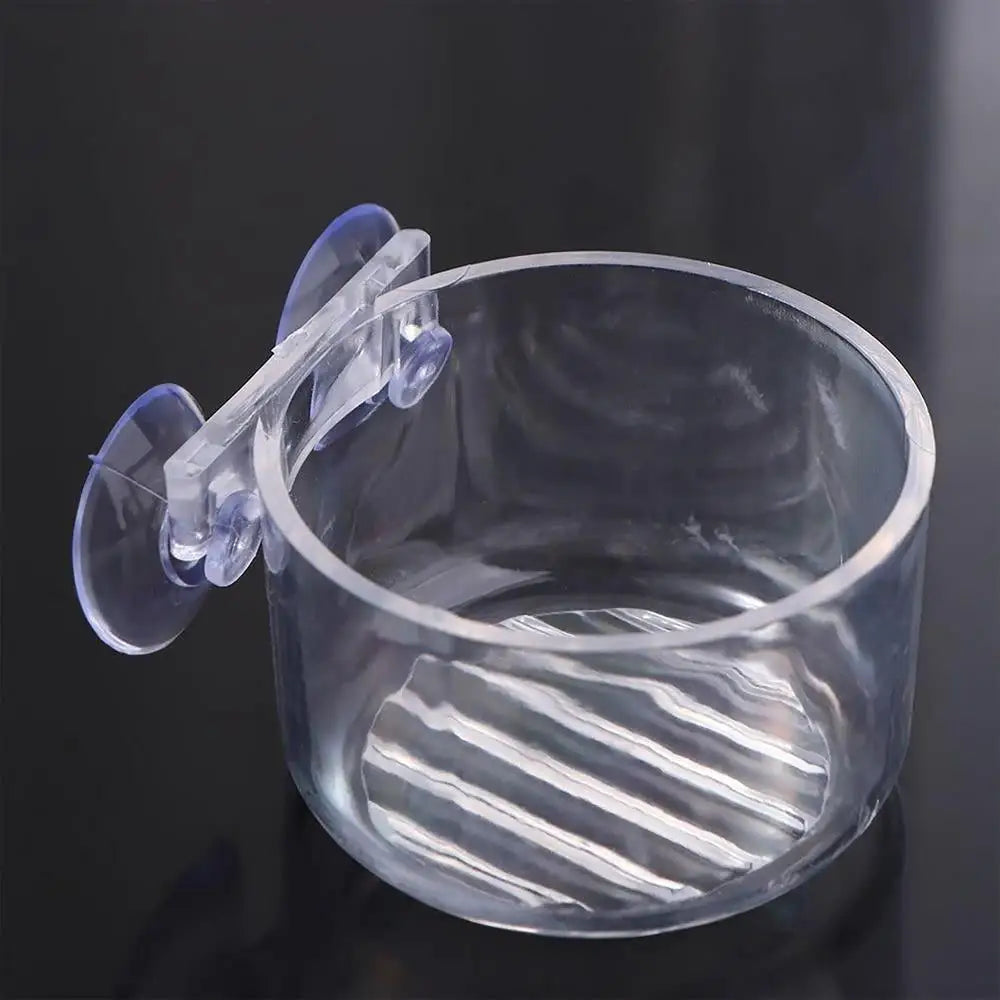 Aquarium Decoration Plant Cup Pot Acrylic Aquatic Plant Cup With Suction Holder Planting Cylinder Cup Water Plant  Accessories