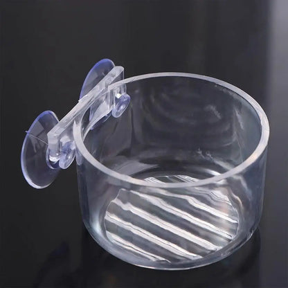 Aquarium Decoration Plant Cup Pot Acrylic Aquatic Plant Cup With Suction Holder Planting Cylinder Cup Water Plant  Accessories