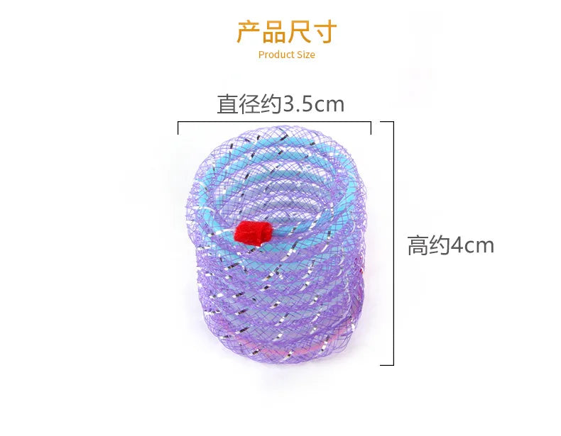 Kitten Cat Toys Interactive Cat Spring Toy Colorful Springs Cat Pet Toy Coil Spiral Springs Pet Products for Cats