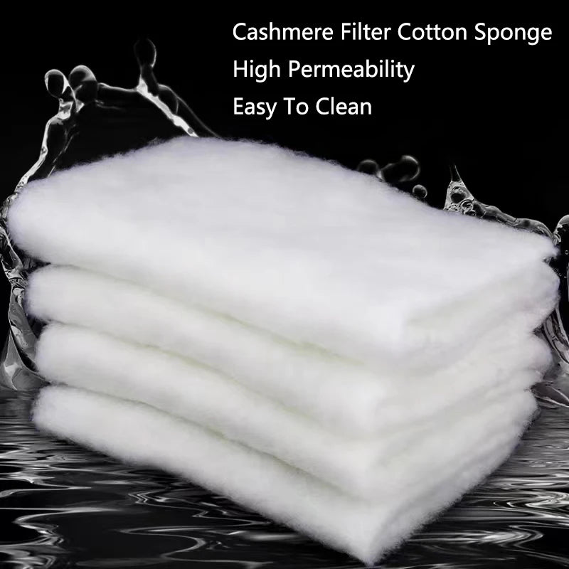 High Quality Cashmere Biochemical Aquarium Cotton Sponge Fish Tank Filtration Foam Spongs Aquarium Water Filter Cotton Pad Mat