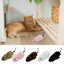 Cat Mice Toys Wind up Indoor Cat Plush Mouse Hunting Toy Plush Mice Pet Toys Clockwork Mouse Running Toy Realistic Mouse