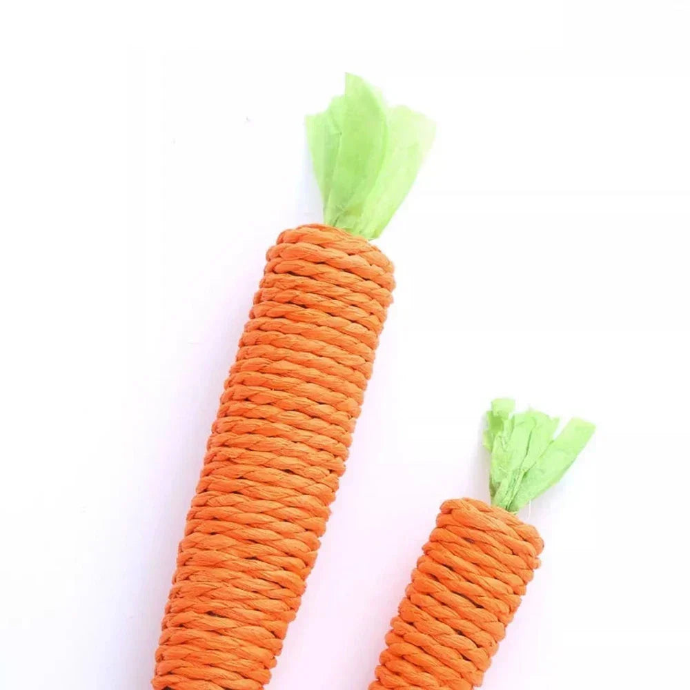 Cat Toy Sound Carrot Shape Teasing Cat Stick Unboring Molar Stick Bite Resistant Cat Scratch Board Pet Products