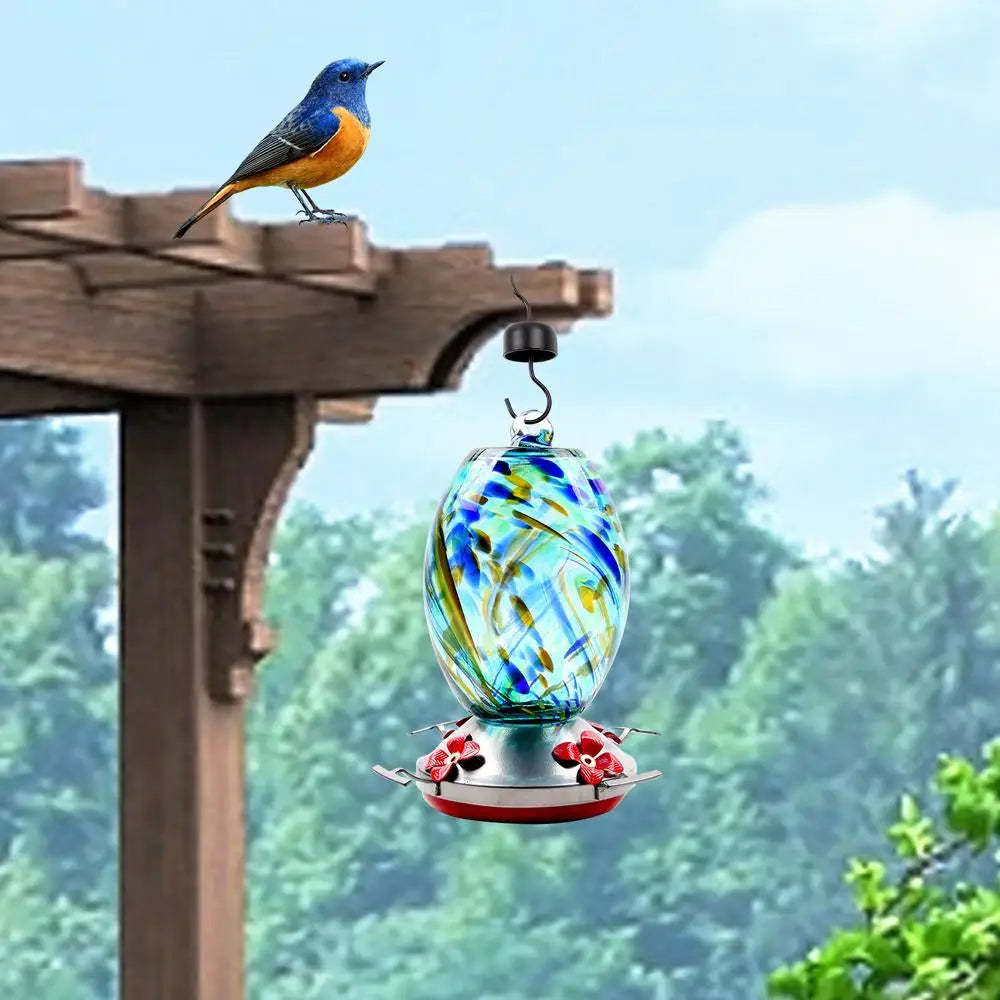 Hummingbird Water Feeder Backyard Bird Feeder For Tree With 4 Feeder Ports Garden Bird Feeder Hummingbird Feeder Wild Bird