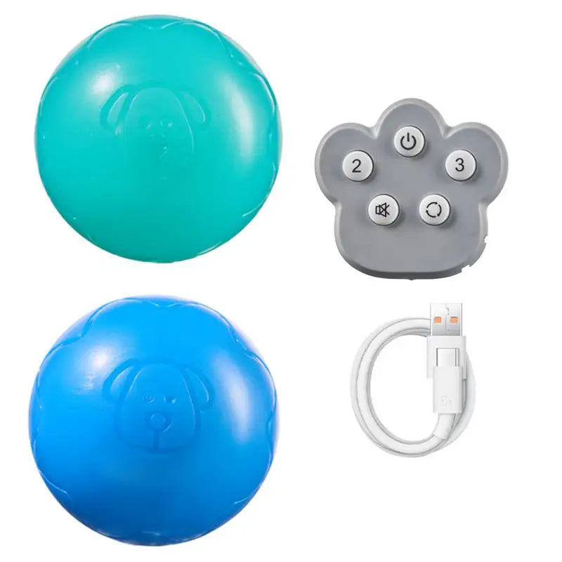 Automatic Rolling Ball Toys Safe Dog Toy Balls Bite Resistant Dog Toys Puppy Toys Fun Interactive Play for Pet Dog Puppy