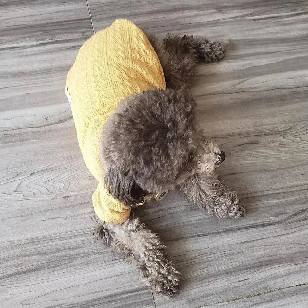 Classic Puppy Dog Knitting Sweater Winter Warm Pet Clothes for Small Dogs Chihuahua Yorkshire Pullovers mascotas Clothing Outfit