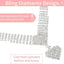 Luxury Rhinestone Dog Collar for Small Dogs Cats, Soft Sueded Puppy Collar Diamond Cat Necklace Crystal Jewelry Pet Accessories