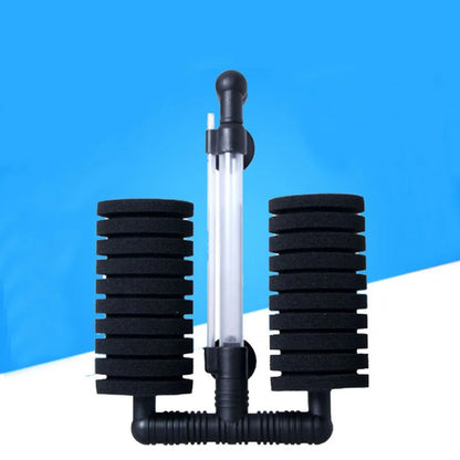 Aquarium Filter Fish Tank Shrimp Pond Air Pump Skimmer Biochemical Sponge Filter Aquarium Filtration Filter Aquatic Pets Product