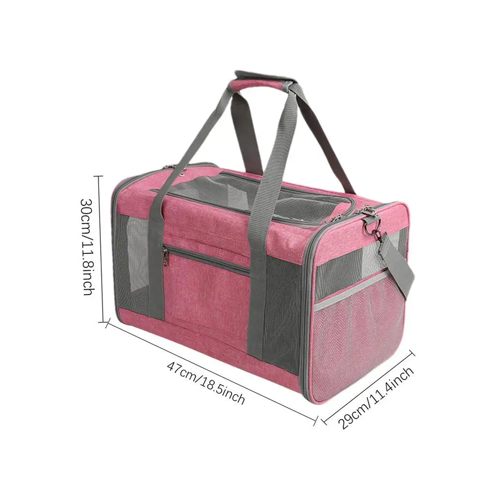 Animal Carriers For Cats Adjustable Cat Carrier Soft Dog Crate Cat Accessories Animal Carriers Travel Oxford Cloth 2 Ways For