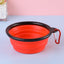 Pet Dog Collapsible Bowl Folding 350ml Silicone Bowl Outdoor Travel Portable Puppy Food Container Feeder Dish Bowl Pet dog bowls