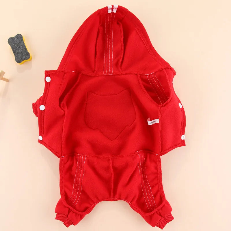 Dog Jumpsuit Spring Overalls For Dogs Hoodies Pants Set Costume French Bulldog Yorkie Chihuahua Clothes for Small Dogs Tracksuit