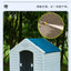 Stray kennel outdoor rainproof waterproof kennel pet dog shed large and small dog cage house type dog house outdoor
