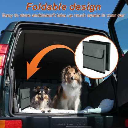 UXCELL Fashion Dog Car Seat for Dog Portable Dog Car Travel Bed for Pet Gray Casual Solid Outdoor Oxford Cloth Mats