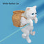 Aquarium Hanging Cat Backpack Hanging Ornaments Fish Tank Tool Storage Basket Desktop Flower Pot Landscaping Decoration Cute