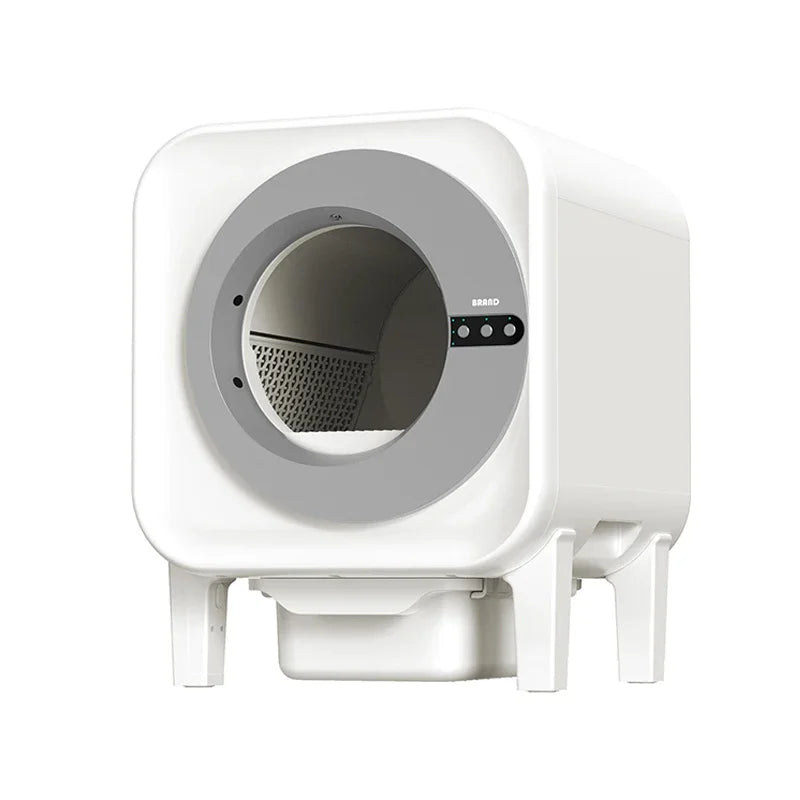 Mascotas accesorios Extra Large Smart Cat toilet Low Noise Automatic Cleaning Cat Litter Box with App Remote Control