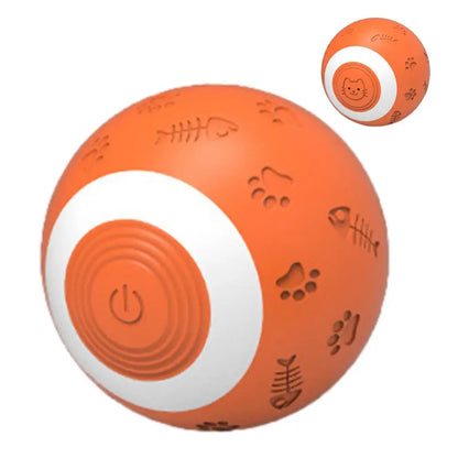 Active Rolling Ball Smart Cat Toy Wicked Ball Dog Toy With LED Lights Automatic Moving Bouncing Rotating Ball Jumping Activation