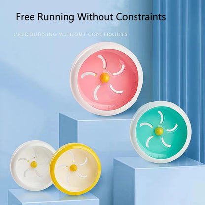 Smooth Hamster Wheel Silent Small Pet Exercise Wheel Plastic Running Toy for Hamster Cage Small Pet Sports Wheel Pet Accessories