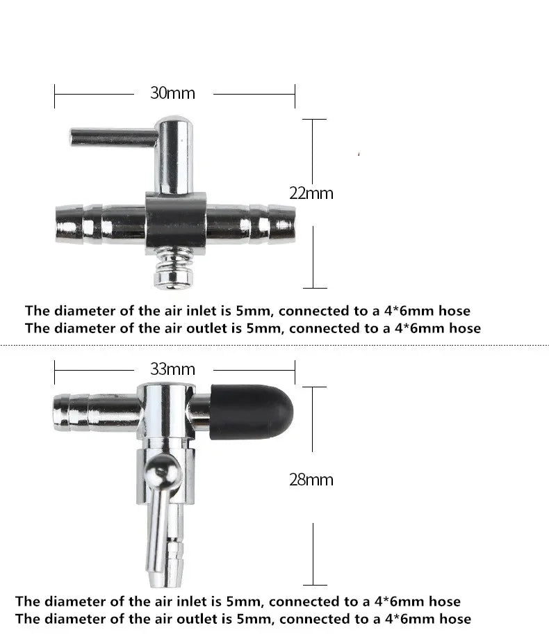 Aquarium 1-8 Way Air Splitter Valve Fish Tank Air Pump Flow Splitter Distributor Pump Valve Tap Lever Control Switch Valve