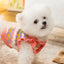 Knitted Flower Pet Dog Sweaters Orange Winter Warm New Year Clothing for French Bulldog Outfits Fancy Small Puppy Overalls