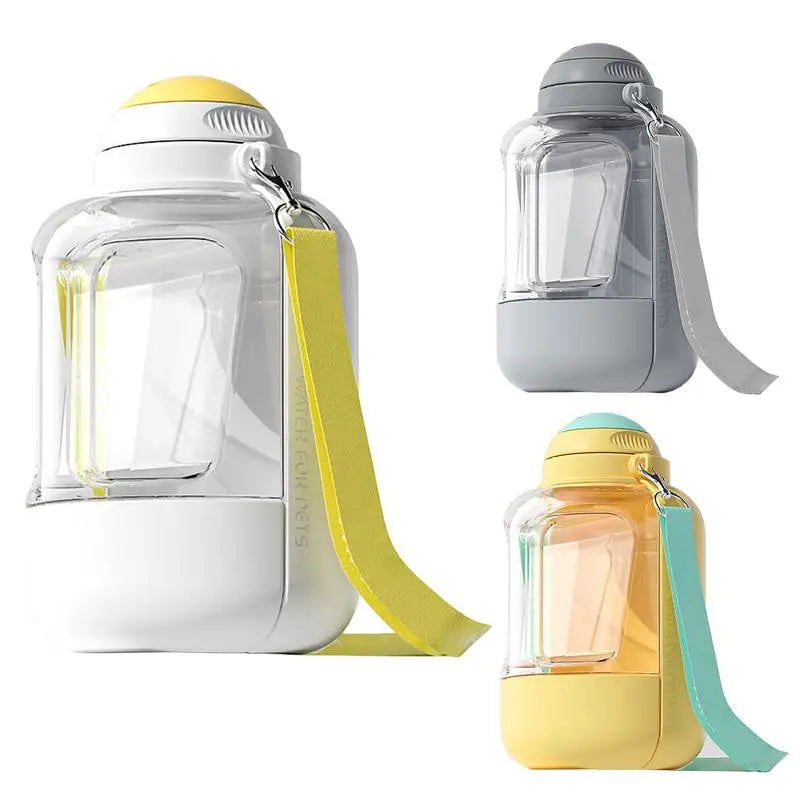 Dog Travel Water Bottle Portable Dog Drinking Bottle Large Capacity Dog Water Dispenser 2 in 1 Puppy Drinking Leak Proof Bowl
