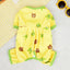 Striped Pet Dog Jumpsuit Spring Autumn Medium Small Dog Clothes Cute Bear Pattern Pet Pajamas Kitten Puppy Sweatshirt Dog Coat