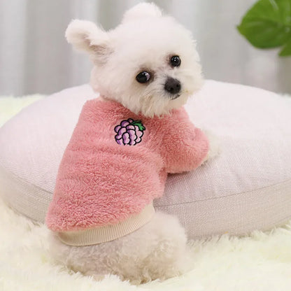 Pet dog Clothes Breathable Autumn and Winter Dog Clothes Durable Soft Dog Cute Print Puppy Clothes dog clothes for small dogs