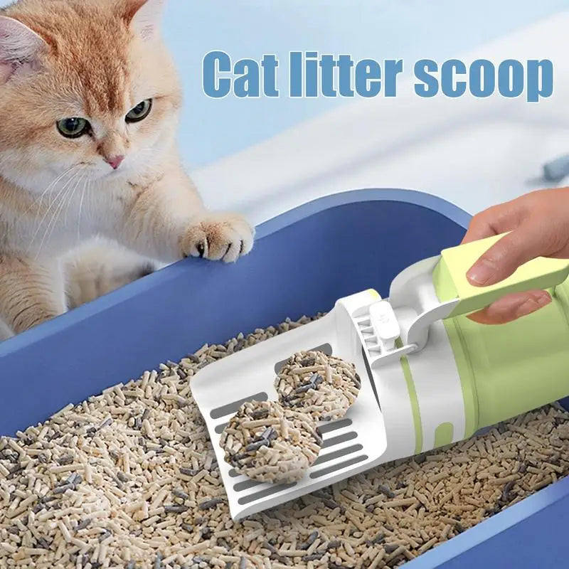 Cat Litter Shovel Poop Sifting Hollow Portable Litter Scoop With Holder Pet Supplies Large Cat Scooper Multifunctional For Pet