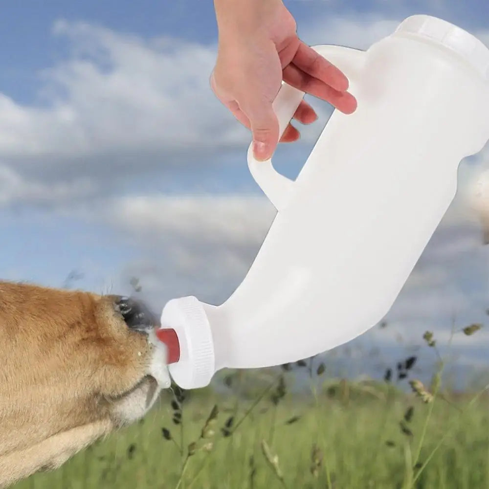 Feeder For Lambs Reusable Lamb Milk Bucket Cow Baby Bottle Ergonomic Sheep Nursing Bottle Lamb Milk Drinking Feeders Feeding