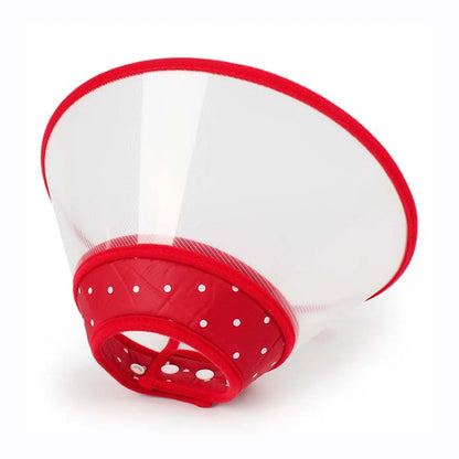 Pet Recovery Dog Cones Cat Cones After Surgery Adjustable Breathable Dog Cone Collar Soft Plastic Puppy Elizabethan E-Collar