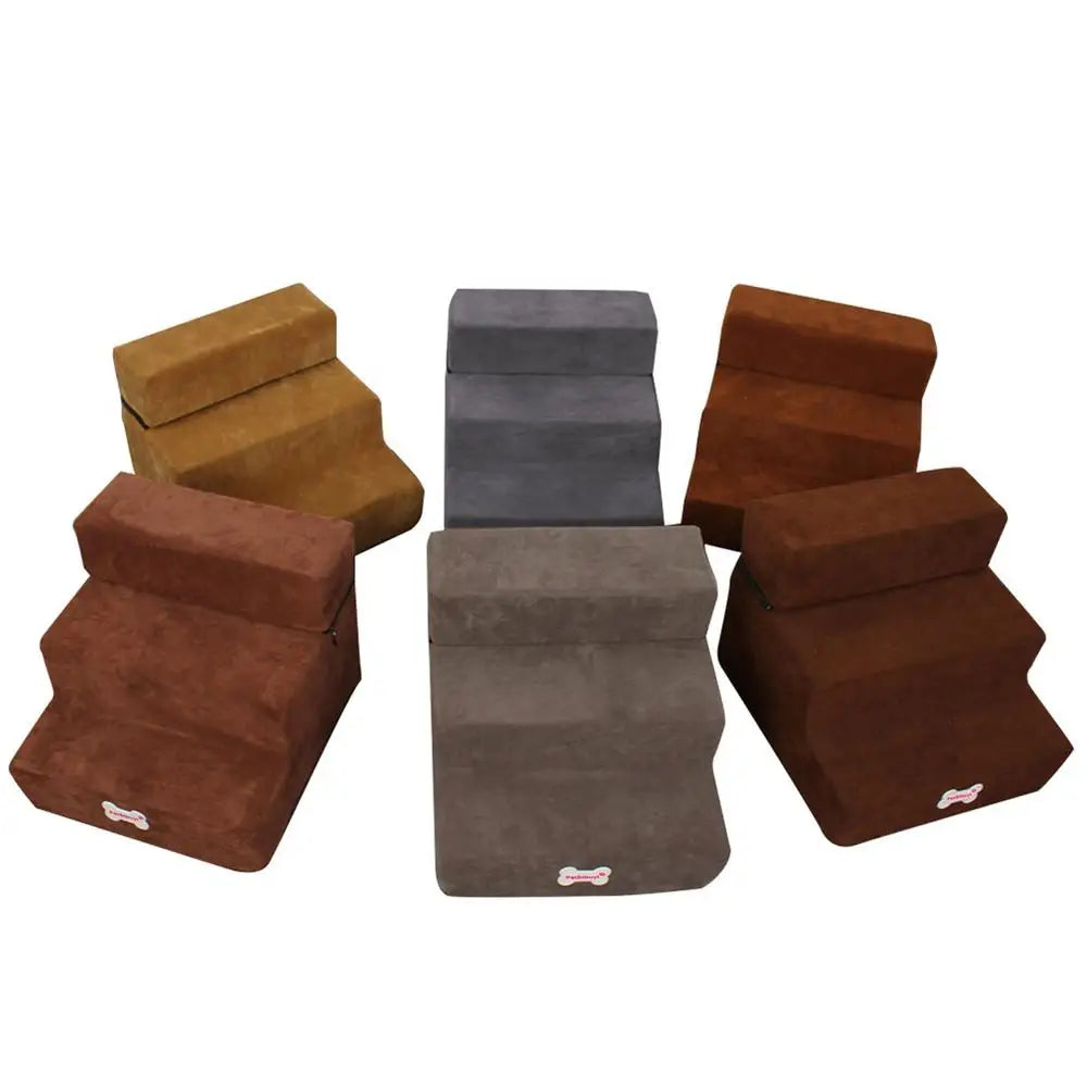 Pet Stairs 3 Steps Stairs for Small Dog Cat Pet Anti-slip Removable Dogs Bed Stairs Extra Wide Non-Slip Steps Pet Supplies