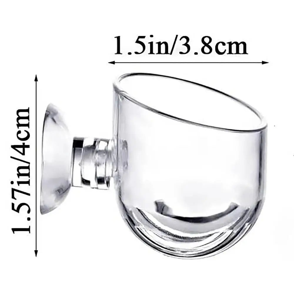 Aquarium Decoration Plant Cup Pot Acrylic Aquatic Plant Cup With Suction Holder Planting Cylinder Cup Water Plant  Accessories