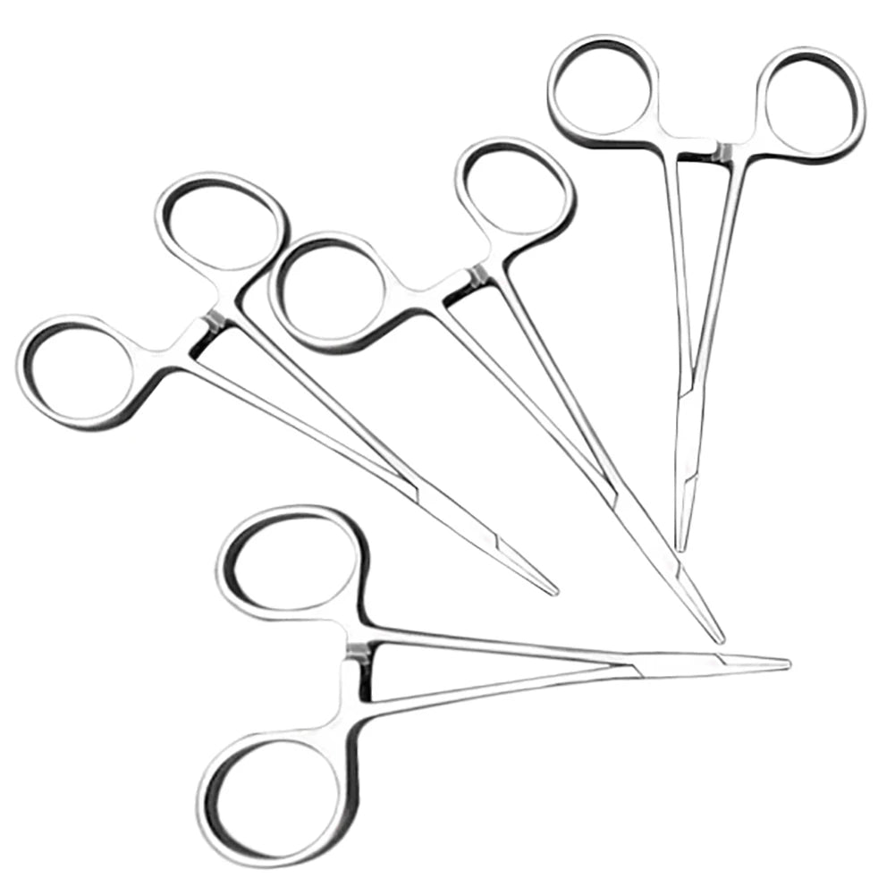 Pet Hemostatic Hair Clipper Tweezer Scissors Dog Clamp Ear Supplies Ear Fur Trimming Scissor Dog Stainless Steel  Grooming Tools