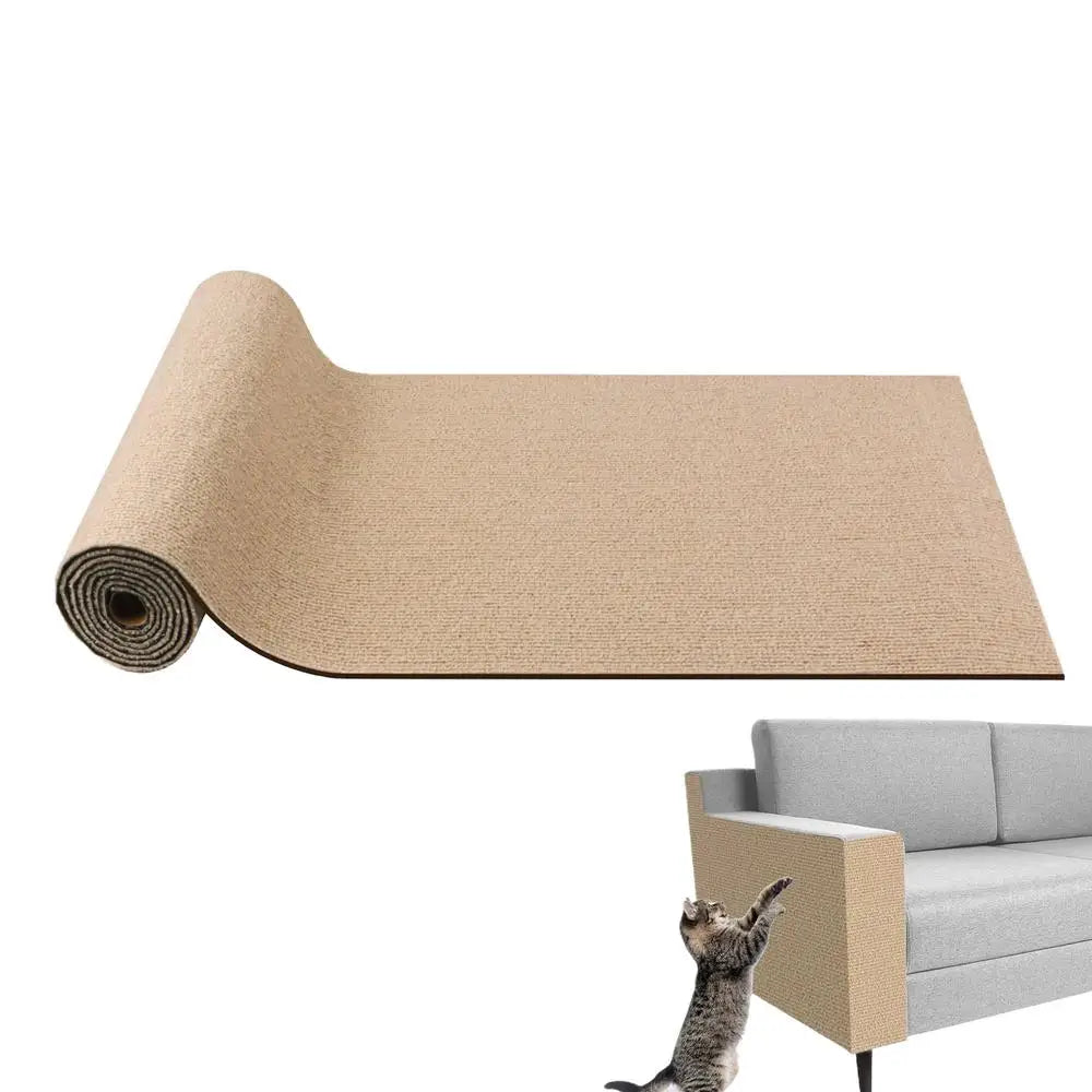 Cat Scratching Mat Self-Adhesive Trimmable Carpet Cat Pet Scratcher for Anti-scratching Sofa Furniture Protection Cat Accessorie
