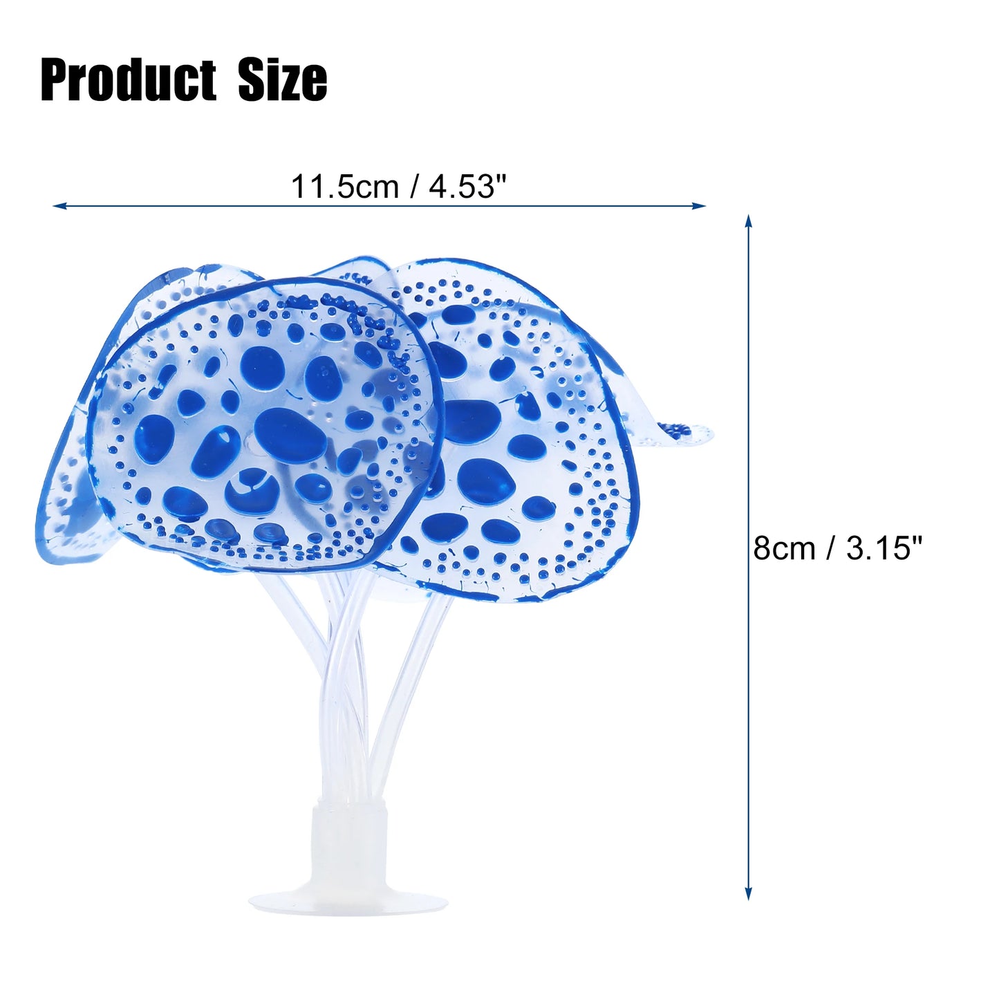 UXCELL Plastic Luminous Plants Glowing Artificial Simulation Coral Aquarium Decoration Underwater Ornament Fish Tank Accessories