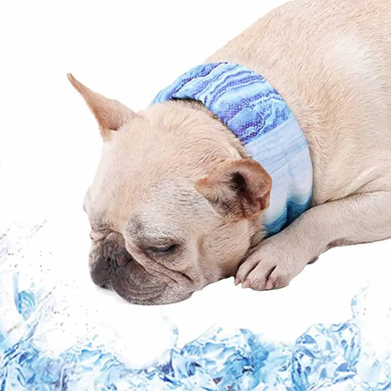 Cool Bandana For Dogs Instant Cooling Pet Bandana Pet Breathable Summer Ice Scarf Collar For Small Medium Large Dogs