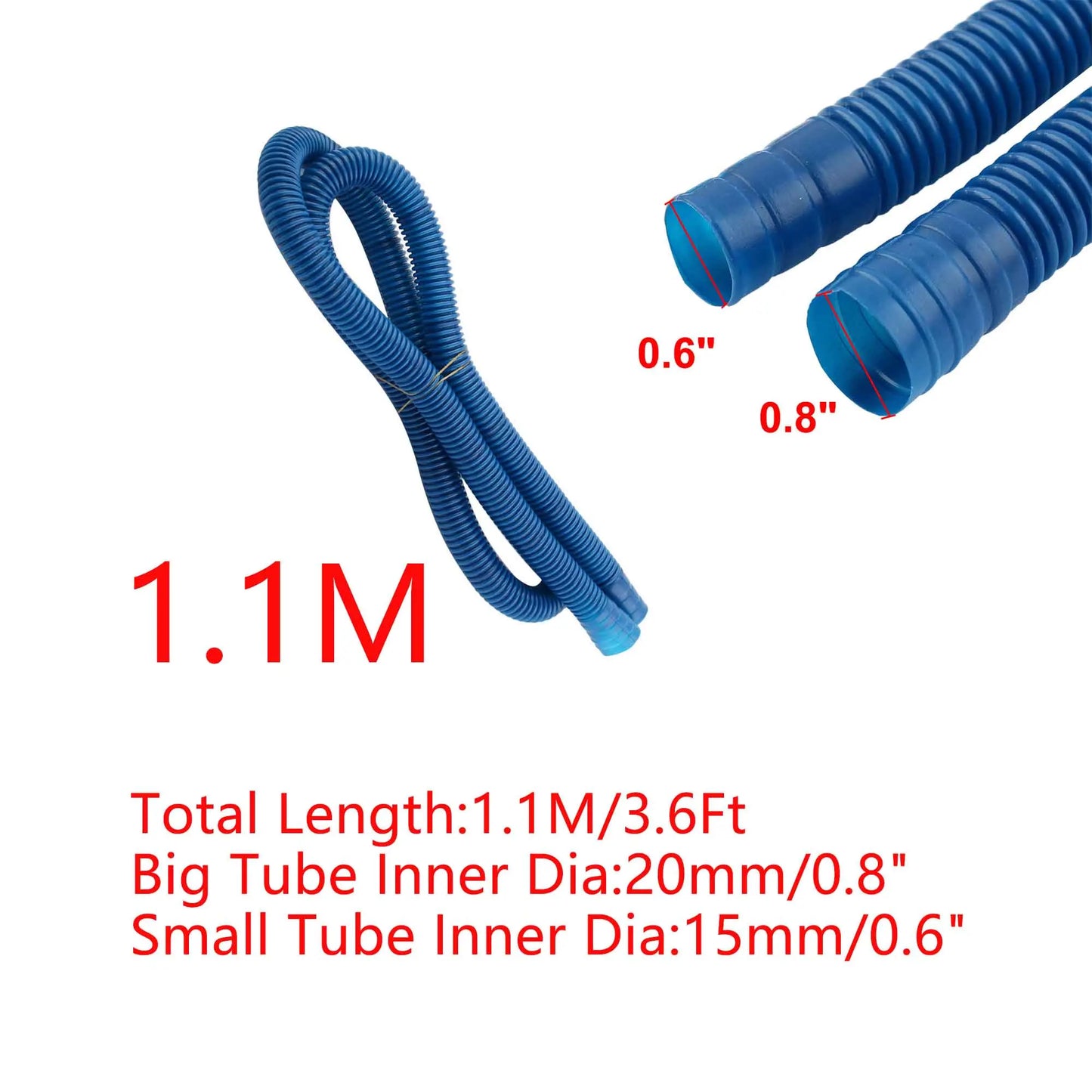 UXCELL Aquarium 1.1-15M Oxygen Hose Air Bubble Stone Fish Tank Pond Pump Parts Tube Connector Suction Cup Tools Set Accessories