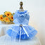 Sweet Princess Female Puppy Summer Clothes Wedding Party Dress for Dogs White Lace French Bulldog Small Medium Pet Cat Clothing