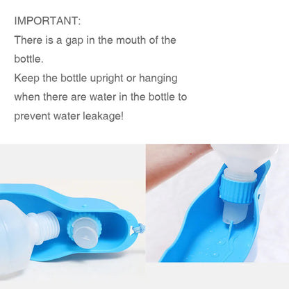 Outdoor Travel Dog Water Bottle for Walking Portable Dog Water Dispenser Pet Drink Cup with Rotatable Clamshell Sink 250ml 500ml